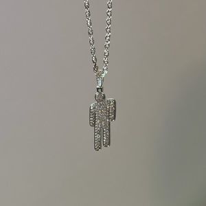 Last One !!!!    Blohsh style 1 inch jeweled cubic zirconia necklace